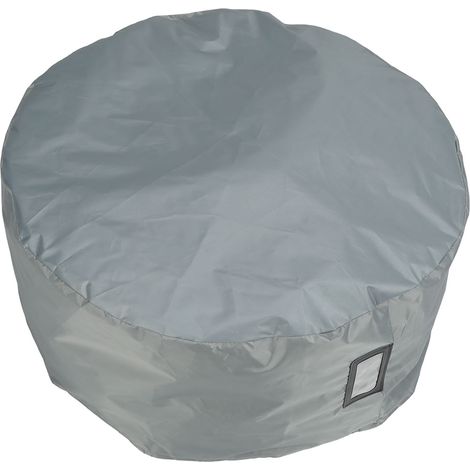 Housse de pneu universelle, imperméable et multifonctionnelle pour camping-cars, remorques à bateaux, caravanes, jeeps et camions, grise, taille L (1/5)