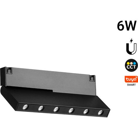 Foco Lineal Orientable Para Carril Magnético - 6W - 10mm -