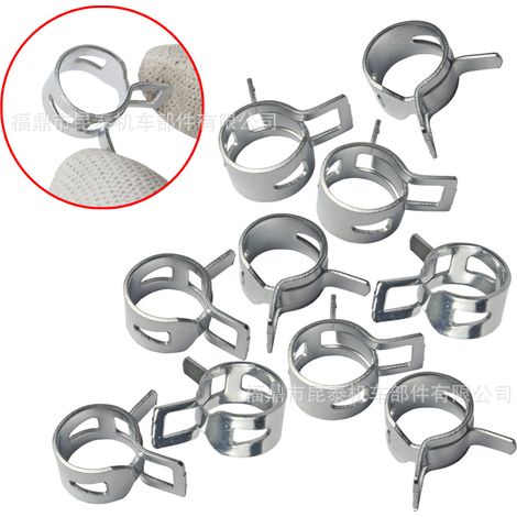 1 piece of hand-operated elastic clip 12mm, suitable for water pipes, gas pipes, car and motorcycle machinery fuel pipes. (1/5)