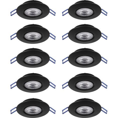 Faretto Incasso Moderno Gedrez Plastiche Nere Trasparente Led 4,9W 5200Lm Ip20