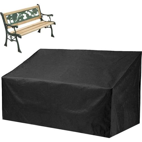 Housse de banc d'extérieur – Housse en tissu Oxford Housse imperméable et résistante aux déchirures pour banc de jardin, canapés et autres meubles (1/5)