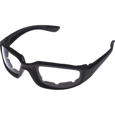 Lunettes de moto coupe-vent, anti-poussière, rembourrées, confortables, transparentes, en PVC, verres miroir, protection UV400 (1/5)