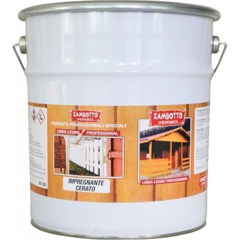 Impregnante cerato a solvente per legno interni ed esterni 1 lt Noce Chiaro (1/3)