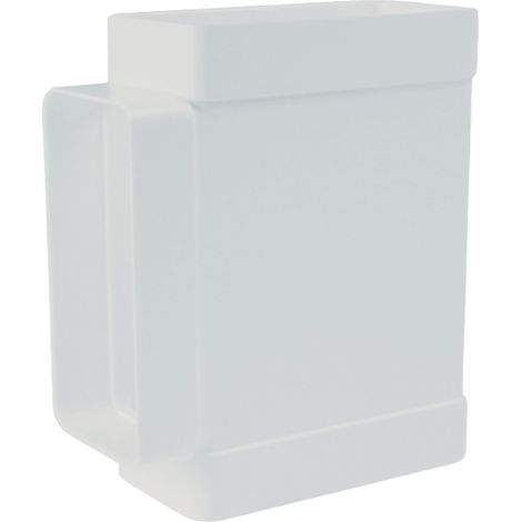 Derivación en T rectangular blanca Blanco 55x110 Blanco 55x110 (1/2)