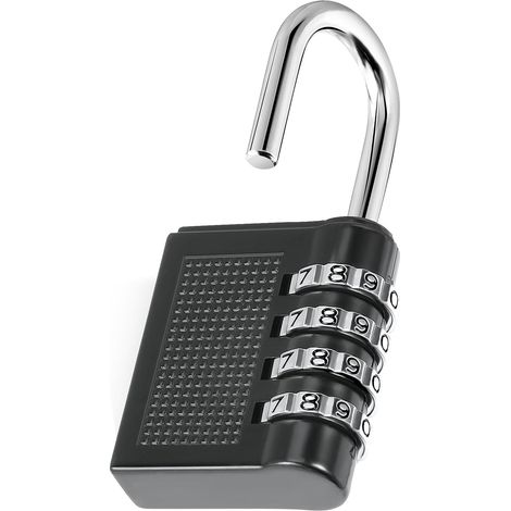Cadenas à Code Serrure Combinée Imperméable pour Valise, Casier, Scolaire & Portail Alliage de Zinc Renforcé Sécurité Renforcée Extérieur