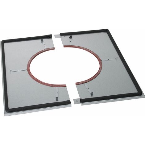 Poujoulat – Plaque distance sécurité étanche pour fumisterie – Diamètre 150mm – Perméabilité à l'air RT 2012 – Distance sécurité 8cm