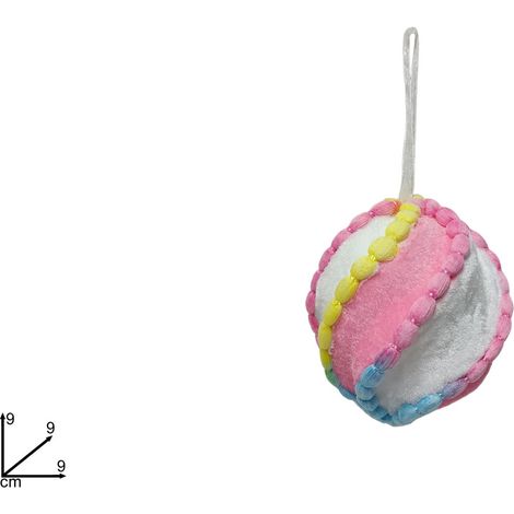 PENDENTE PALLA DIAMETRO 9 CM VELLUTO MULTICOLOR