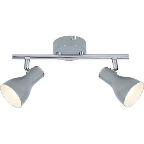 Plafonnier spot Candellux Julie 2xE14 chrome métal (1/2)