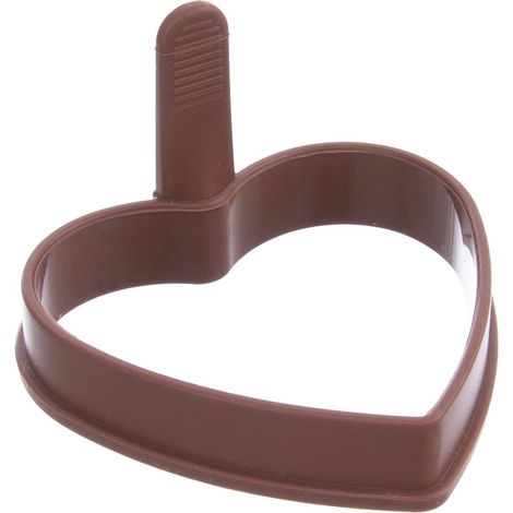 Molde de silicona para freír huevos fritos con forma de corazón. (1/4)