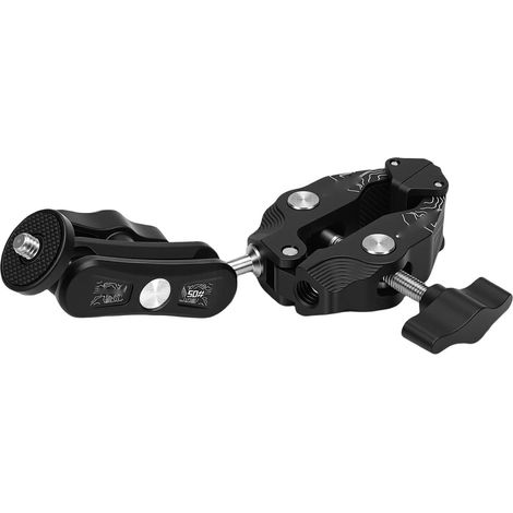 Adaptateur à Tête Sphérique Super Pince en Alliage D'aluminium Durable, pour Montage sur Table de Camping, Accessoire Essentiel pour Une Utilisation Polyvalente (1/5)