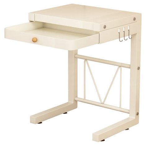 Ripiano portaoggetti per cuociriso, supporto per elettrodomestici da cucina, scorrevole a doppio strato, nero (con porta bacchette + 3 ganci) (1/4)