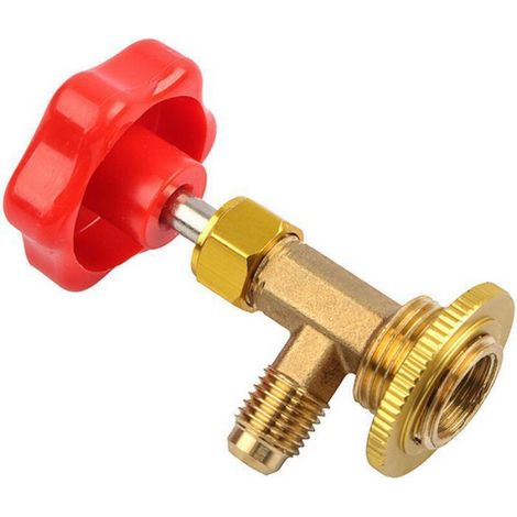 Valve Pour Réfrigérateur - Valve De Chargement Fluorure - Compatible Systèmes Frigorifiques - 1 Pièce (1/3)