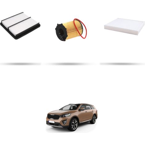 Kit tagliando 3 filtri compatibile con KIA Sorento III (UM) 3.5 D-CVVT 183kw dal 2018 (1/5)