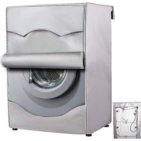 60 X 53 X 85cm,argent Housse De Protection Impermable Pour Machine Laver La Maison - Protection Contre Le Soleil - Pour Sche-linge Chargement F (1/5)