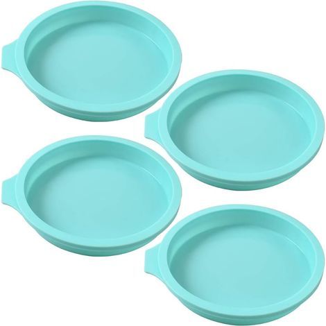 Round silicone cake mold, 4 packs of silicone discs for cake molds, resin coasters, handmade soap - 6" Green (1/5)