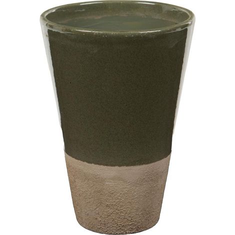 Amadeus - Cache pot Belga Olive 19 cm