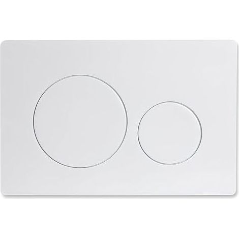(Blanc) 1 pièce applicable à la plaque de réservoir d'eau Geberit, plaque de chasse d'eau Geberit, compatible avec la plaque de chasse d'eau suspendue, panneau de réservoir d'eau dissimulé, accessoire (1/5)