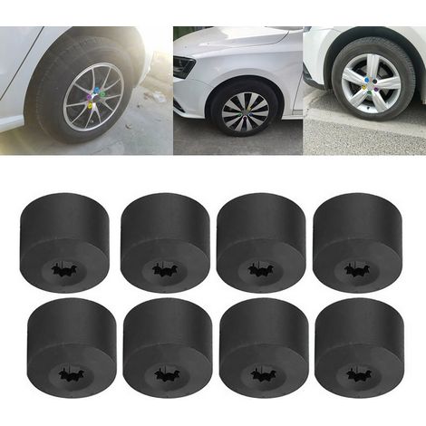 20 Stück 17 mm Diebstahlsichere Radmuttern-Radkappen, Autonabenkappen, Schutzset, Schwarz (1/5)