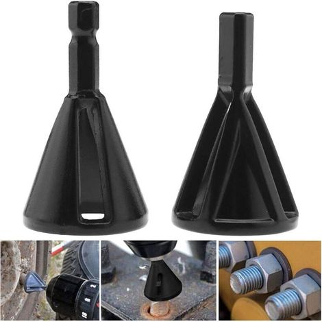 Deburring Tool Enlever Bavure Acier Inoxydable Outil De Chanfrein En Acier Inoxydable Externe D'ébavurage Outil À Chanfreiner Rapidement Les Réparations Endommagés Boulons(2 pièces) (1/5)