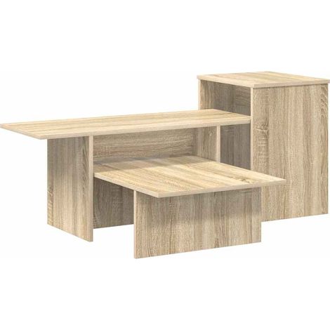 Maison Exclusive - Tavolo consolle Rovere Sonoma 91,5 x 35 x 38,5 cm