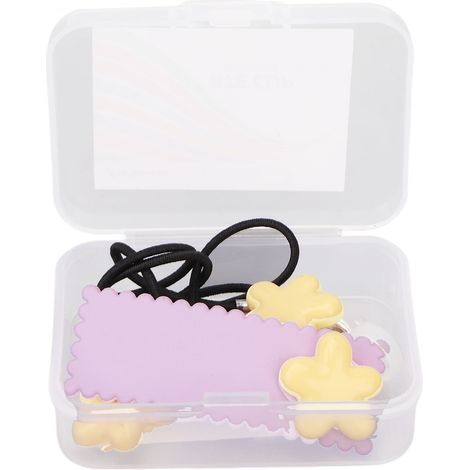 Cordon de protection anti-chute pour appareil auditif avec pince à cheveux, pince à cheveux enfant motif vache et trois fleurs, pour une seule oreille (1/5)