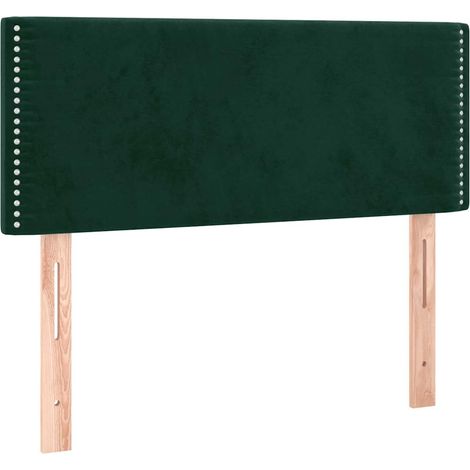 Tête de lit rembourrée avec rivets velours hauteur réglable vert foncé 80 x 5 x 78/88 cm (1/5)