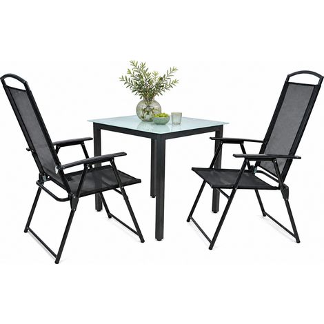 Juego de muebles de jardín del grupo de asientos de 3 piezas 80M 105x80x80 - VCM (1/4)