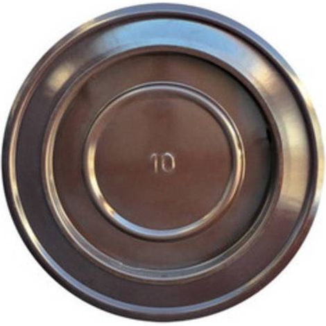 ROSONE P/TUBO DI STUFA D 12 CM MARRONE