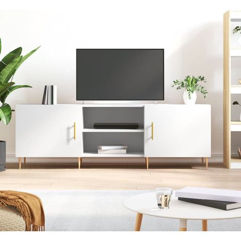 TV-Schrank Weiß 150x30x50 cm Holzwerkstoff