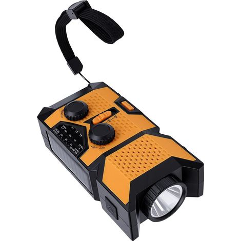 KKPLZZ Radio d'urgence Portable, à Manivelle Solaire Rechargeable (1/5)