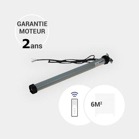 Moteur radio 10 Nm de volet roulant pour tablier de 6 m² maximum (axe octogonal de 40 mm) (1/3)