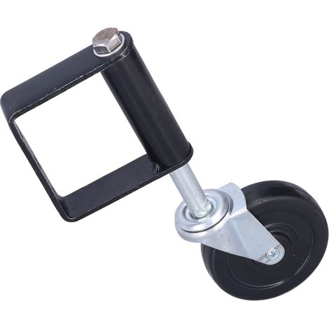 Roulette à ressort pour portail acier inoxydable caoutchouc Ø100mm 3 trous support porte maison usine (1/5)