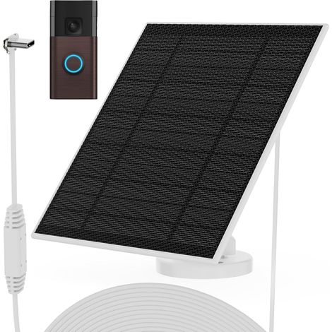 Panneau Solaire 6W pour Ring Doorbell (Modèle 2024) - Chargeur Continu avec Câble Type-C (1/5)
