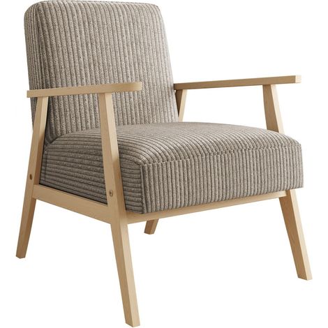 Sillón Clovis 100, Poso 02, 76x59x67cm, Tapiz, Patas: Madera, 0 (1/4)