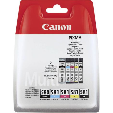 Canon Can Pgi580/cli581 ensemble d'origine A5