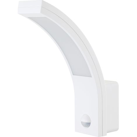 Applique murale extérieure LED à capteur ip54 matel blanc neutre