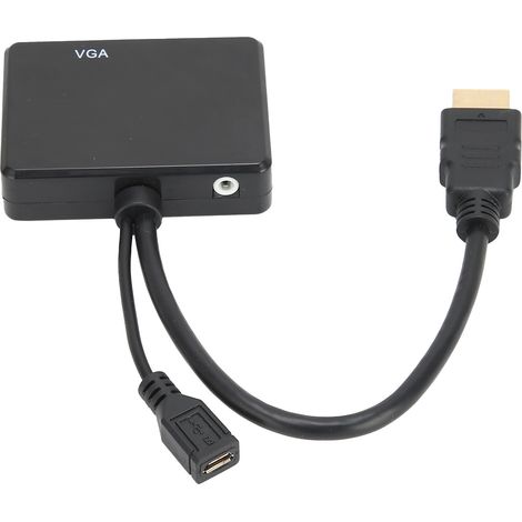 Adaptateur HDMI vers VGA pour Écran d'Ordinateur - Câble de Conversion Vidéo Haute Résolution (1/5)