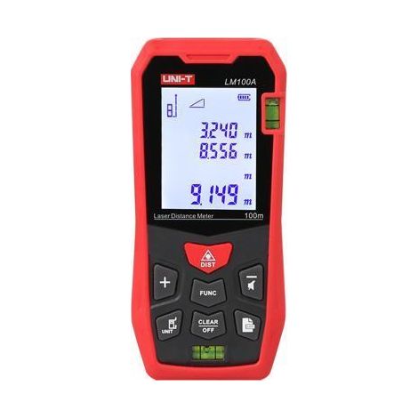 Uni-T LM100A Medidor láser rojo y gris