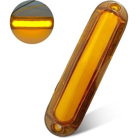 AIDUCHO 2 Piezas - Luces de guía laterales LED de 6 luces para camiones y furgonetas, 10-30 V, luces laterales traseras para remolques (1/4)