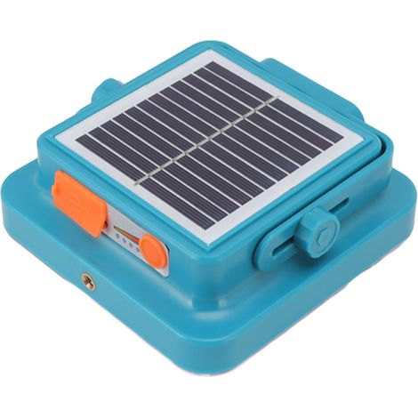 Lampe solaire LED portable magnétique de travail, lampe de camping LED magnétique pour éclairage d'urgence extérieur, bleue (1/5)