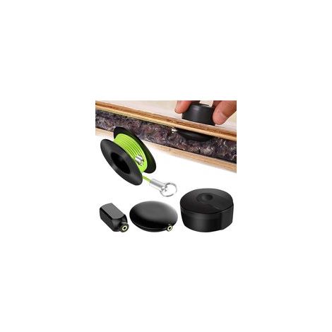 Extracteur de fil magnétique, Ensemble d'extracteurs de câbles magnétiques de 4 paquets avec fils magnétiques, cordes en nylon, câble de guide de fil magnétique outils de pêche fil (1/5)