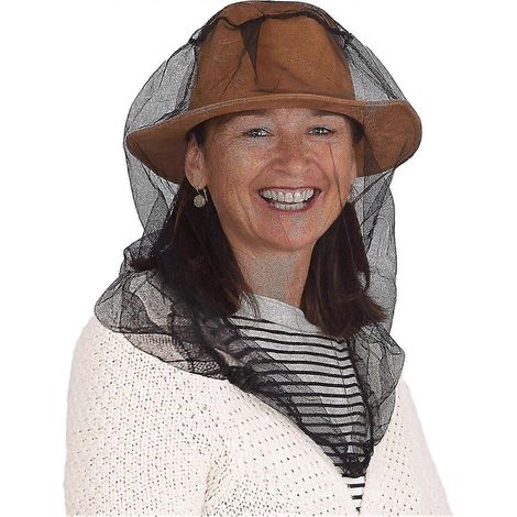 Lot de 2 têtes de moustiquaire, moustiquaire de tête extra-large, mailles ultra-fines, protection du visage, moustiquaire, protection contre les insectes (1/4)