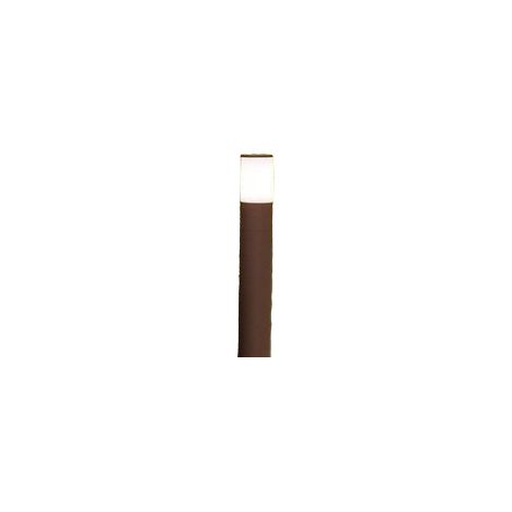 Borne De Jardin Cigar Avec Ampoule E27 Max 20W Ip54, Aluminium Peint, Acier Corten, Hauteur 50 Cm - Perenz (1/2)