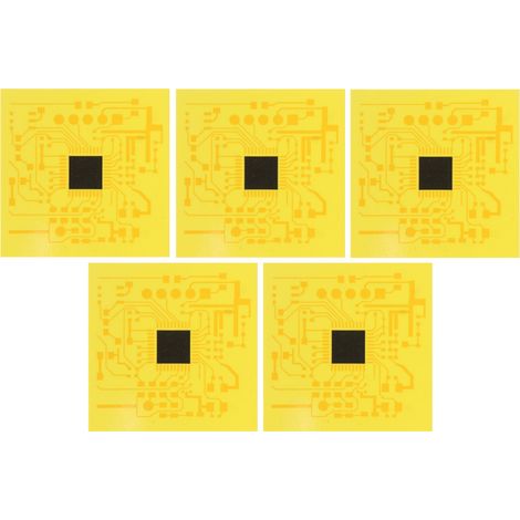 5 autocollants amplificateur de signal téléphone jaune, booster réseau mobile, rehausseur de réception cellulaire (1/5)