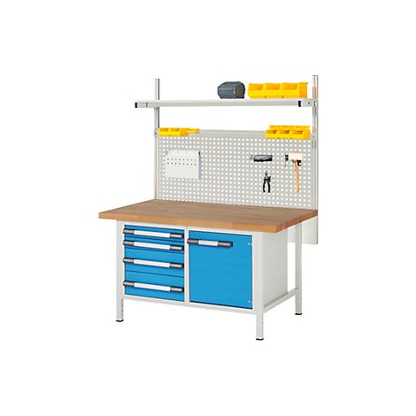 eurokraft pro  Banco da lavoro con sovrastruttura serie 8000 