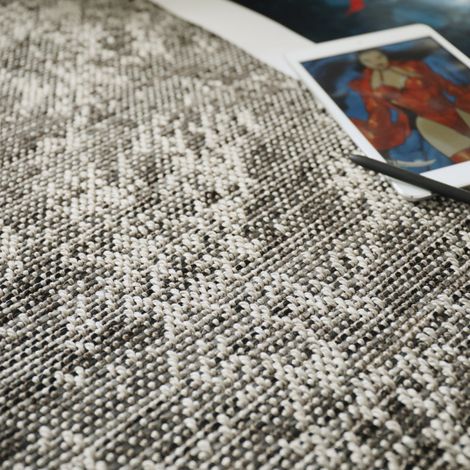 Moquette Tissé plat - Jambi - Gris - 4m x 1m (1/4)