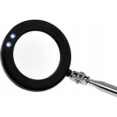 Miroir d'inspection télescopique avec lampe 280-870 mm (72") (1/3)