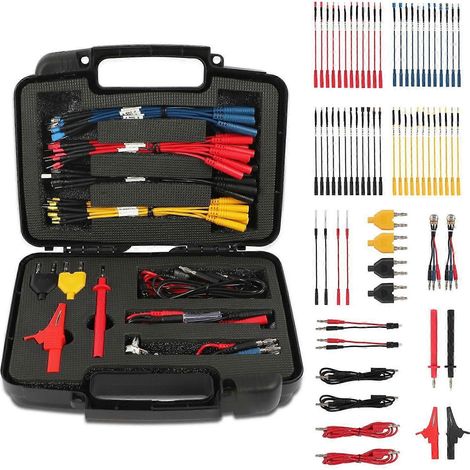 Kit de 68 cordons de test pour multimètre, pinces crocodiles, sondes, oscilloscope (1/4)
