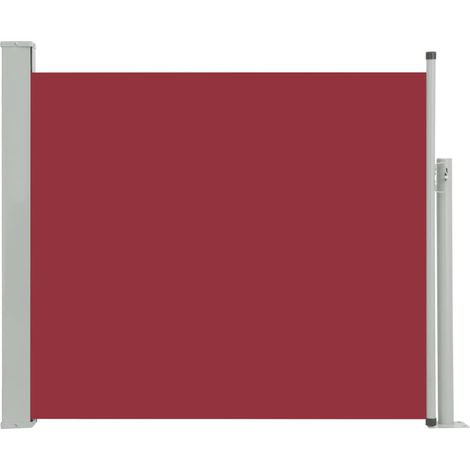 Tenda da sole laterale retrattile/schermo privacy per patio giardino terrazza balcone 100 x 300 cm rosso 020007187
