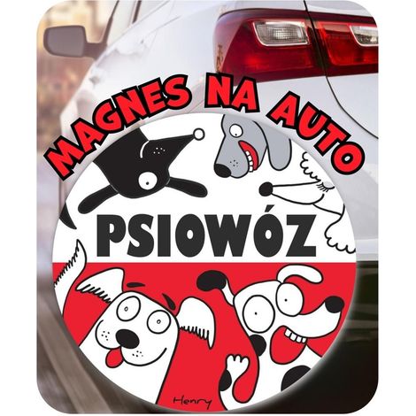 imán para coche con forma de perro